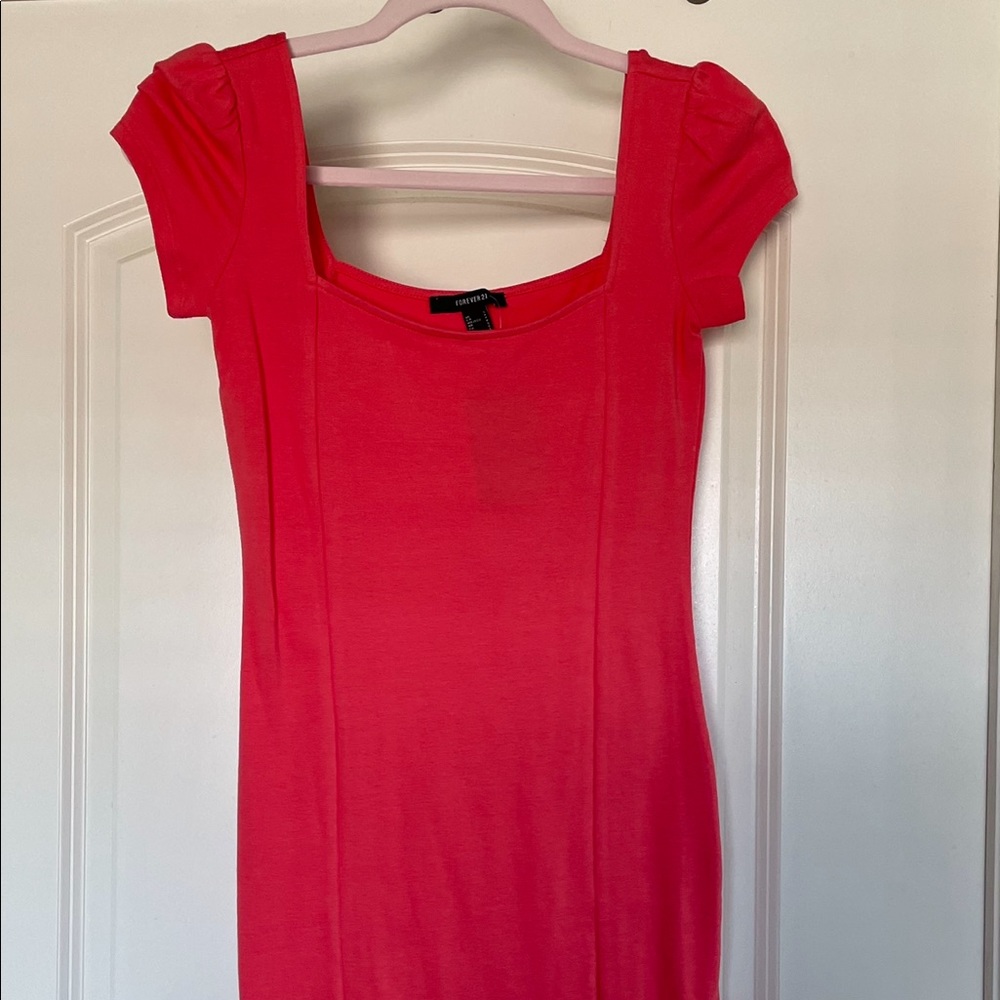 Coral dress